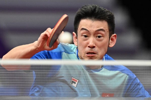 黃鎮廷闖進乒乓球男單4強。©AFP
