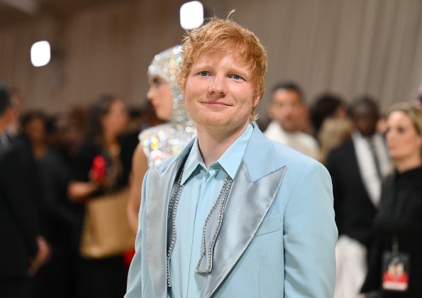 Ed Sheeran周一還在紐約出席Met Gala。©AFP