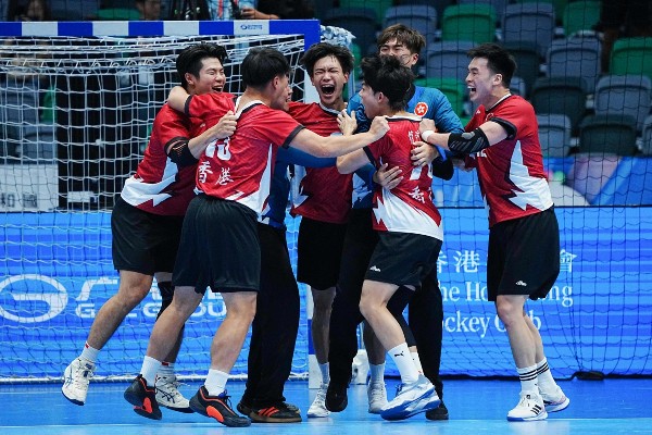 手球港隊今屆贏盡掌聲，今晚6時與北京爭奪銅牌。官方圖片