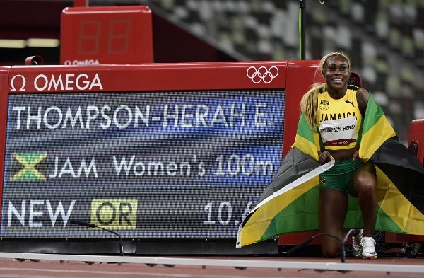 湯臣希拉以破奧運紀錄奪金。©AFP