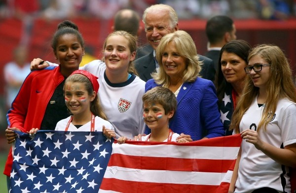 宣佈當選美國總統的拜登，表態支持美國女子國家隊出場費與男足看齊。©AFP