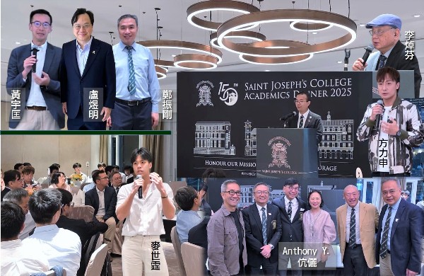師兄們在慶功宴分享傳承,鼓勵同學全人發展,力求上進。筆者提供