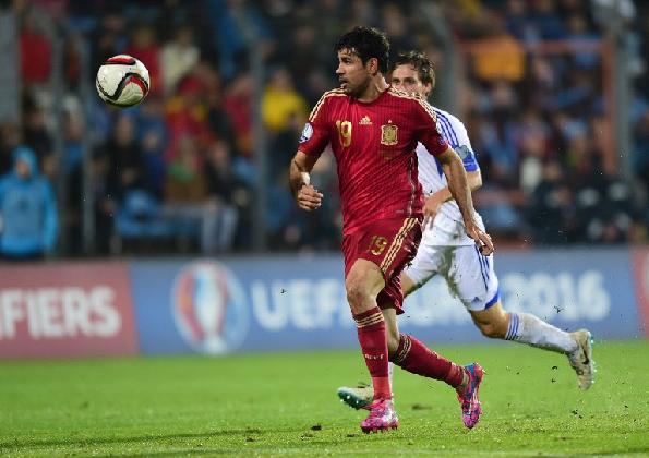 哥斯達終再一次入選西班牙國家隊。©AFP
