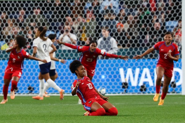 確絲為巴拿馬射入世界盃首個入球。©AFP
