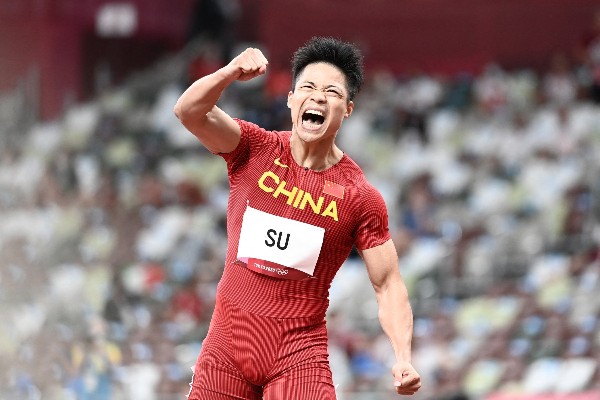 蘇炳添在東奧跑出亞洲百米紀錄。©AFP