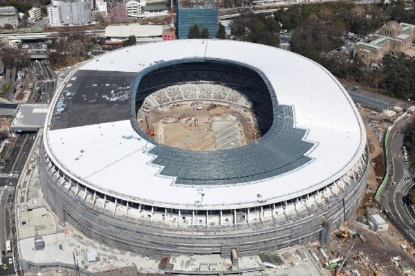 來年奧運的主場館新國立競技場預計於11月下旬完工。©AFP