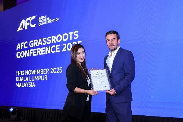 傑志獲頒AFC年度最佳男子青訓學院獎項