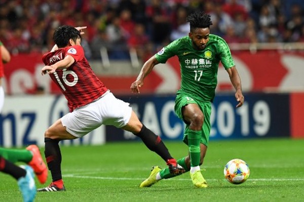 亞冠盃G組最後一輪比賽，北京國安作客0:3負浦和紅鑽，以第三名出局。©AFP