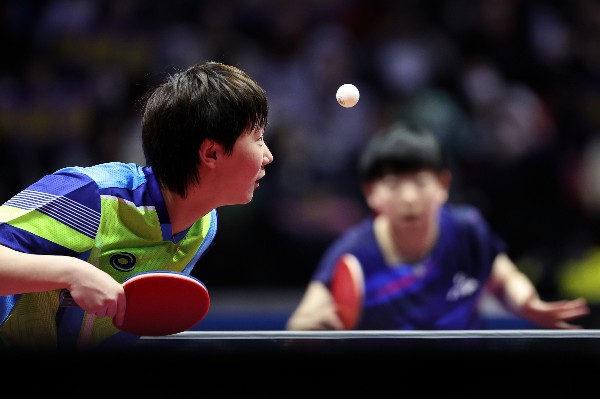 王曼昱連續兩屆決賽擊敗孫穎莎。官方圖片