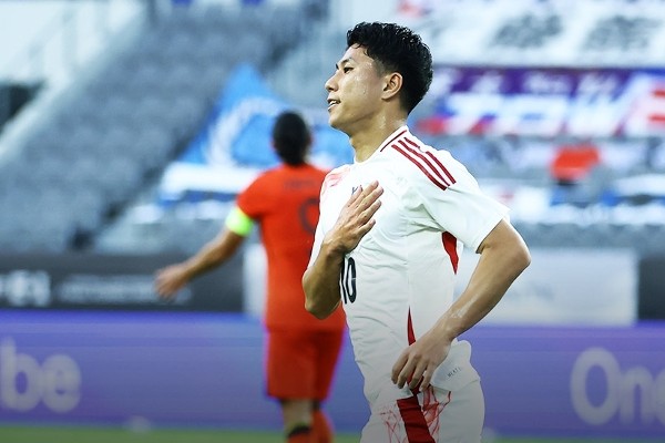 日本在東亞盃2:0小勝中國隊。官方圖片