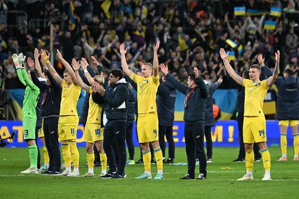烏克蘭反勝晉決賽周。©AFP