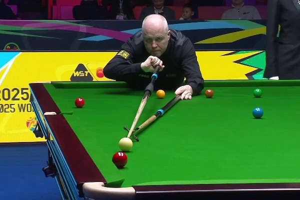 希堅斯輕取同胞闖決賽。電視畫面