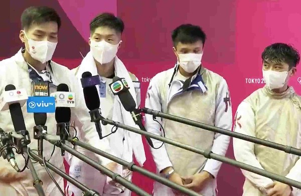 香港男子花劍隊以第7名完成團體賽。@Now Sports
