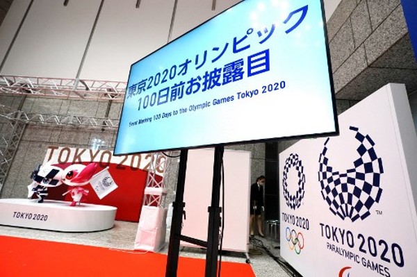 距東京奧運舉行只剩下100日。©AFP