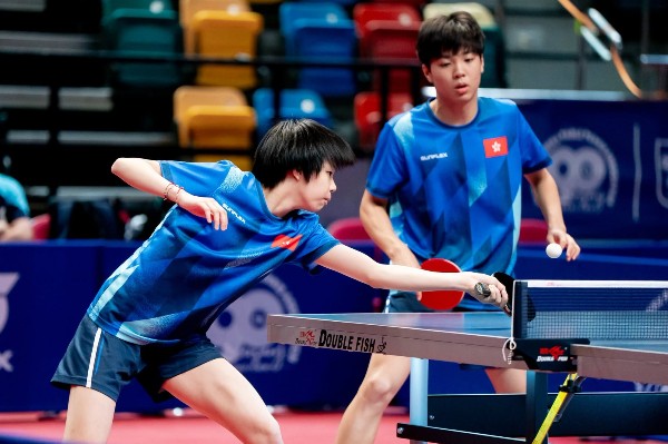 林尚文陳心柔WTT挑戰賽U15混雙主場奪冠