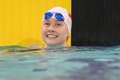 【全運】何詩蓓100自輕鬆入決賽明晚爭第2金