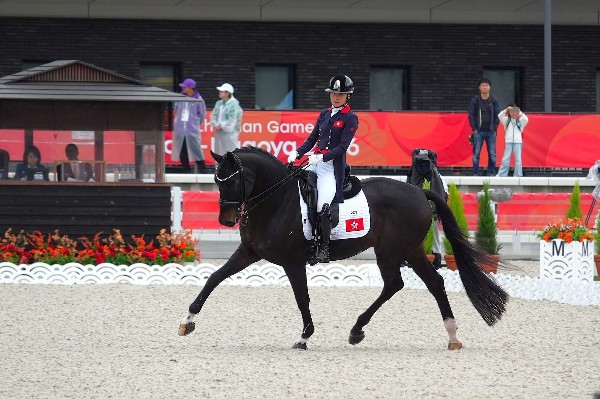 【亞運馬術】李逸寧第15位完成盛裝舞步決賽