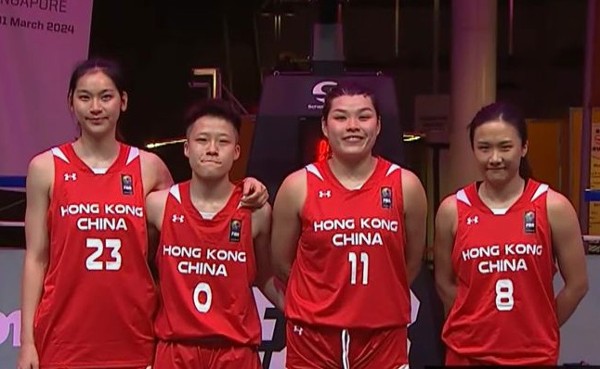香港3人女籃首戰未嘗落後。YouTube截圖