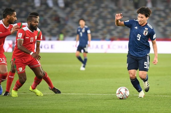 日本小勝阿曼，分組賽兩戰兩勝。©AFP