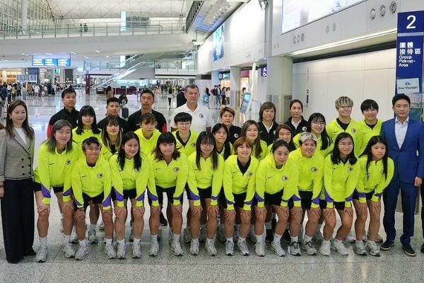 香港女足成員安全抵港