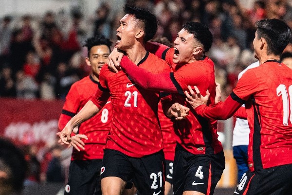 徐宏傑的致勝入球帶領港隊晉級外圍賽決賽。HKFA