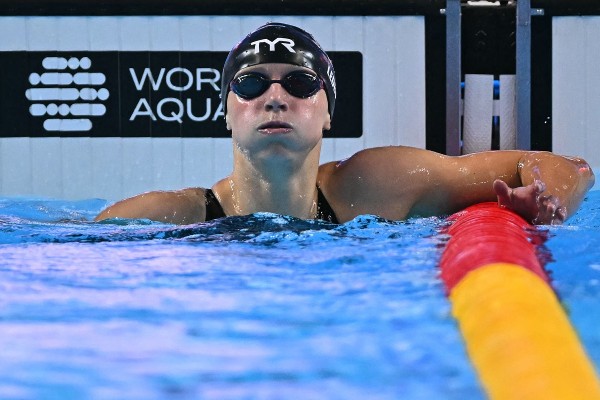 列迪姬在世錦賽第7次奪800米自由泳金牌。©AFP
