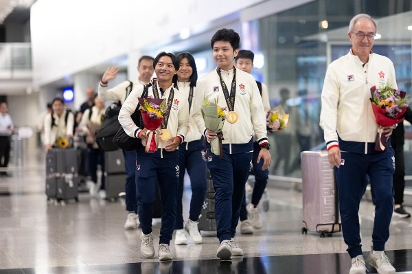 港隊亞青運大軍凱旋