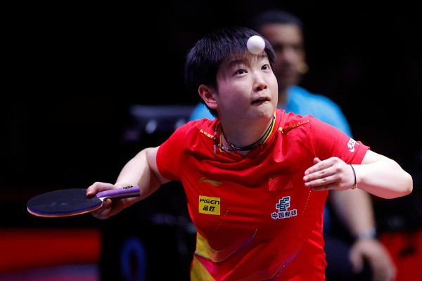 孫穎莎晉級16強。©AFP