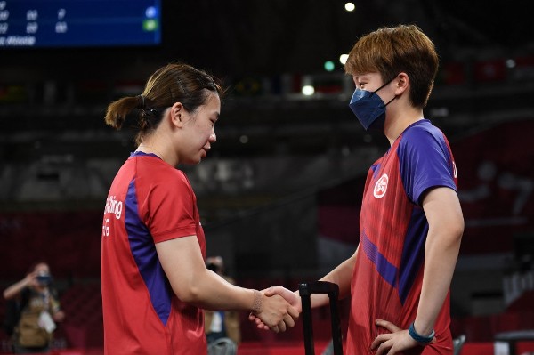 港乒乓女團亞錦賽收穫銅牌。©AFP