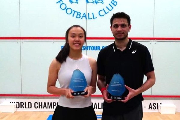 謝依霖趕壁球世錦尾班車 外圍賽決賽反勝馮靖晞