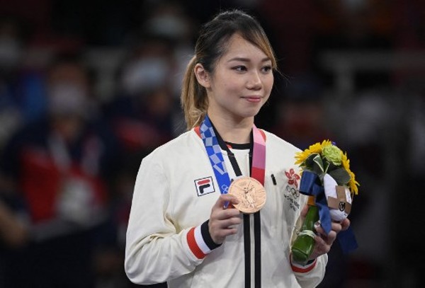 劉慕裳為香港摘下今屆奧運第5面獎牌。©AFP