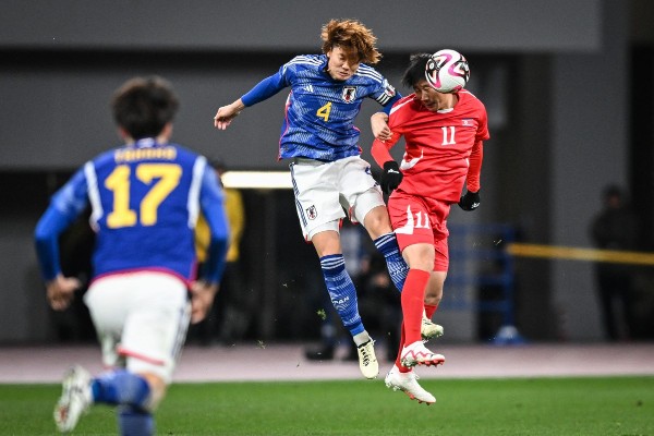 日本獲判以3:0擊敗朝鮮。©AFP