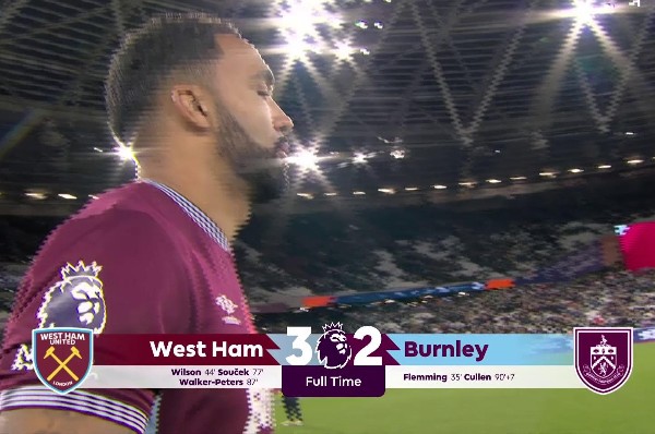 【英超】韋斯咸3：2般尼