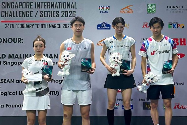 陳延澤吳芷柔新加坡羽賽混雙奪亞