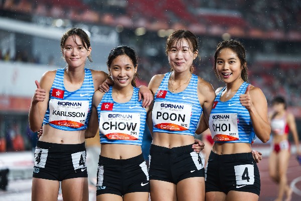 田徑女隊亞運4x400接力破港績