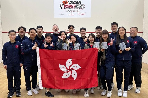 港隊壁球雙打亞錦賽奪1銀2銅