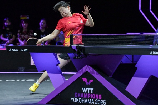 孫穎莎對伊藤美誠已是11連勝。©AFP