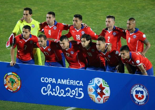 智利周末第5度衝擊美洲盃冠軍。©AFP