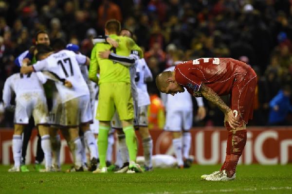 利物浦上季令人失望地在歐聯分組賽出局。©AFP