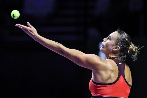 莎芭列卡全勝晉級。©AFP