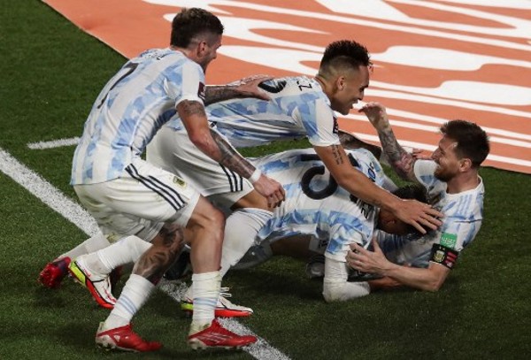 阿根廷大勝烏拉圭。©AFP