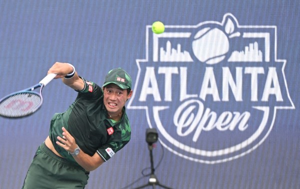 錦織圭上次在阿特蘭大網賽曾入8強。©AFP