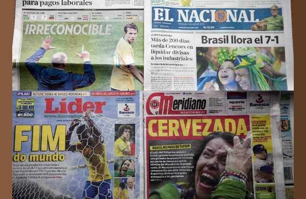 那場慘敗是巴西球迷心中的笑話。©AFP