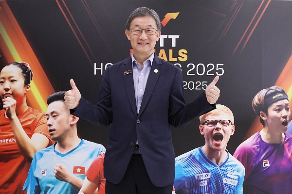 世界乒聯CEO丹頓：香港辦總決賽勝日本新加坡