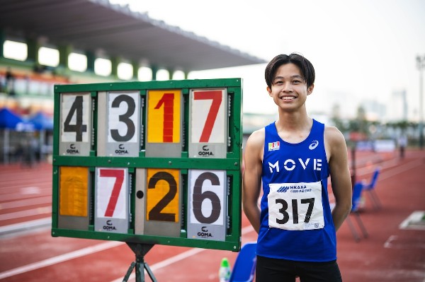 梁梓軒男子跳遠破U18港績奪亞