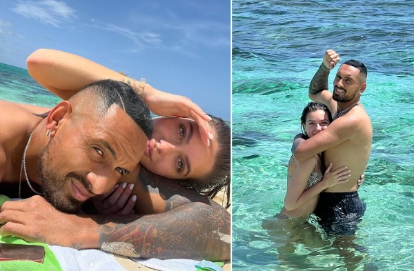 基利奧斯與KOL女友往巴哈馬度假。