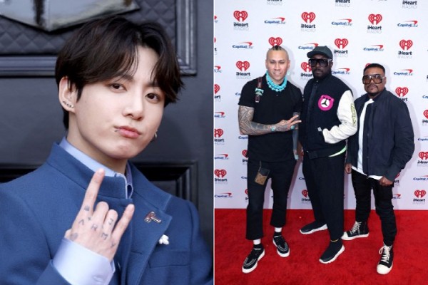 Jungkook@BTS（左）、Black Eyed Peas（右）是今屆世盃開幕禮的表演嘉賓。©AFP