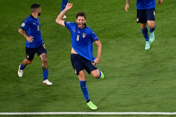 盧卡迪利今屆歐國盃已取得2個入球。©AFP