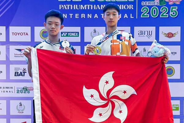 朱澔挫隊友湛城睿 泰國羽賽U17男單奪冠