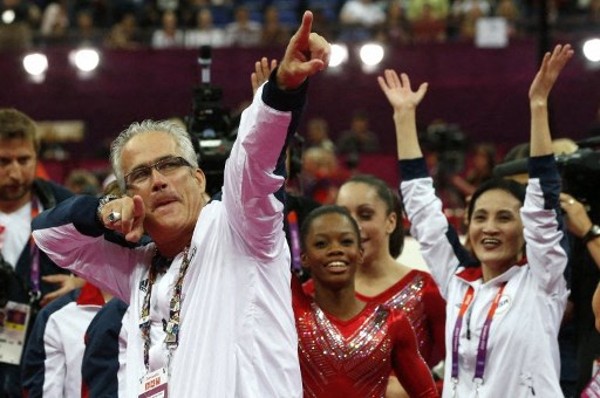 John Geddert在2012年奧運曾帶領美國女子體操隊連奪3面金牌。©AFP